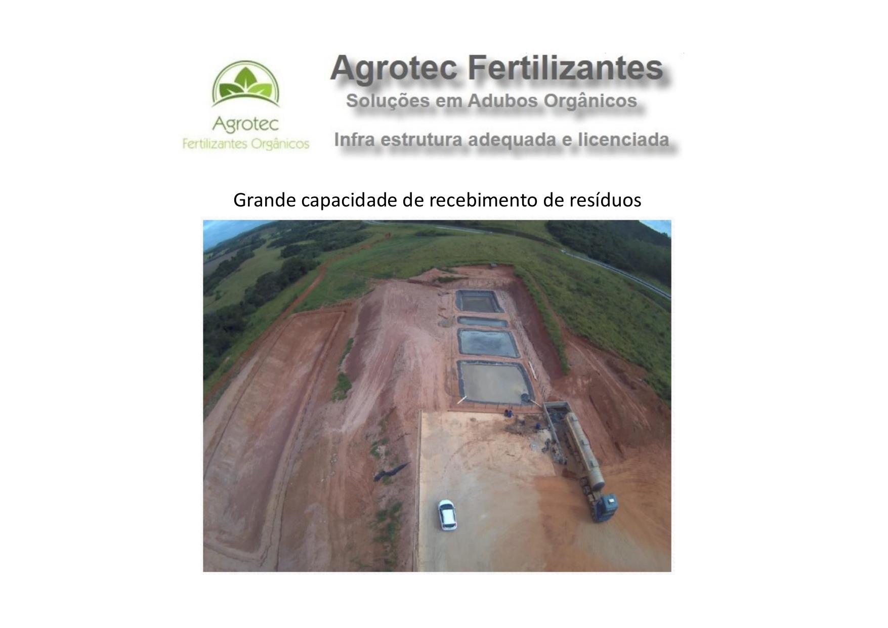 Vista aérea da infraestrutura da Agrotec